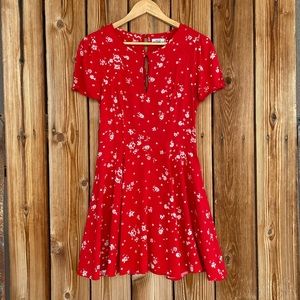Kimchi Blue Red Floral Sundress